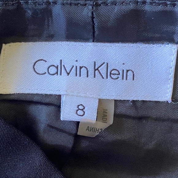 Calvin Klein Women's Black A-Line Midi Skirt Size 8 Flare - Picture 2 of 12